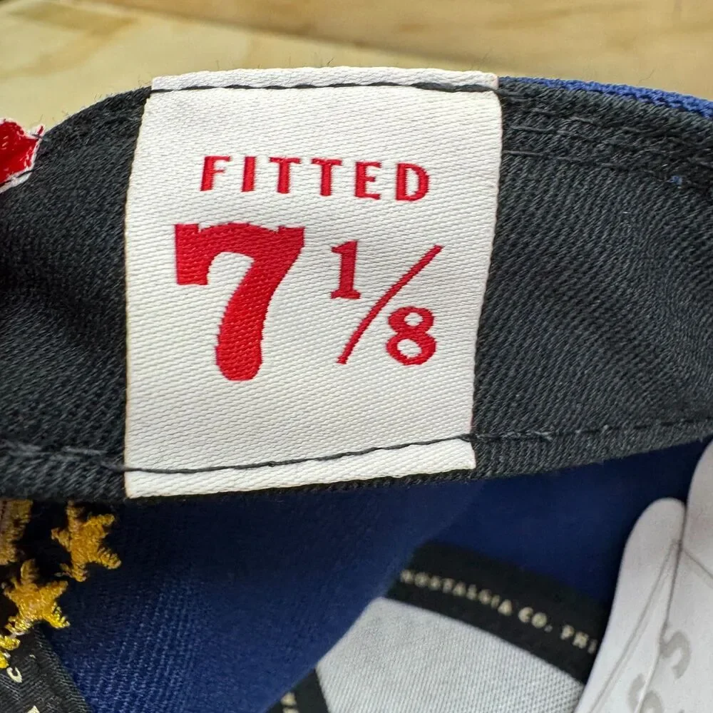 NEW Buffalo Sabres Mitchell Ness Liberty Fitted Cap Hat 2 Tone Sz 7 1/8